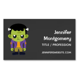 グリーンフランケンシュタインモンスターハロウィーン マグネット名刺