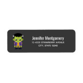 グリーンフランケンシュタインモンスターハロウィーン ラベル (正面)