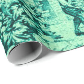 グリーンフランスのトイルロココ素朴スタイルデクページ ラッピングペーパー (ロールコーナー)