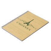 グリーンフランスのフローズン手帳 ノートブック (左側)