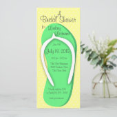 グリーンフリップフロップブライダルシャワー 招待状 (スタンド正面)