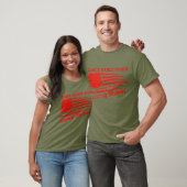 グリーンフリーダム動揺して国赤旗Tシャツ Tシャツ (ユニセックス)