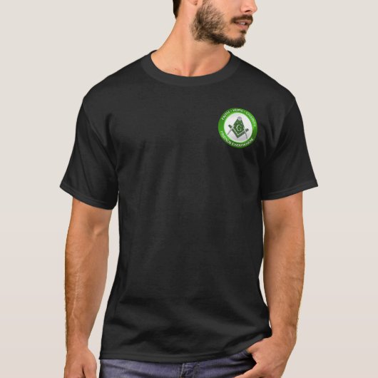 グリーンフリーメーソンテイシャツ Tシャツ (正面)