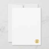 グリーンフルーツと野菜アルファベット – 野菜 招待状 (裏面)