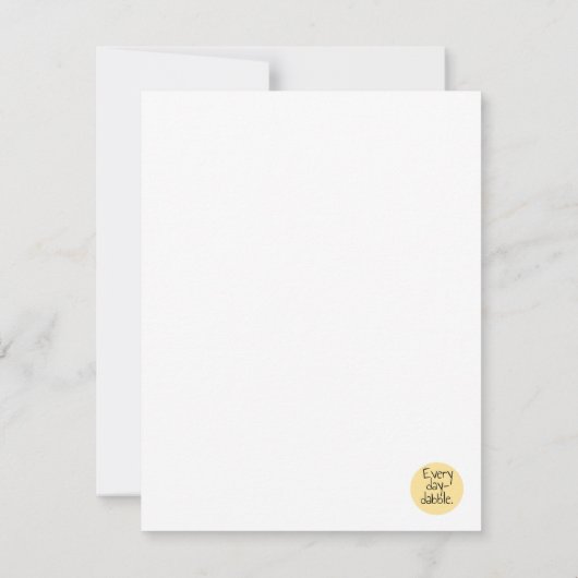 グリーンフルーツと野菜アルファベット – 野菜 招待状 (裏面)