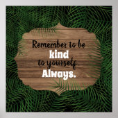 グリーンフレッシュエキゾチック葉パーム引用文 ポスター (正面)