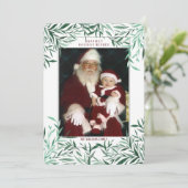 グリーンフレームフォトカード 招待状 (スタンド正面)