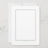 グリーンフレームフォトカード 招待状 (裏面)