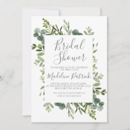 グリーンフレームブライダルシャワー 招待状