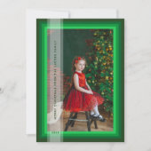 グリーンフレームホリデーカード シーズンカード (正面)