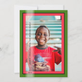 グリーンフレームホリデーカード シーズンカード (正面)