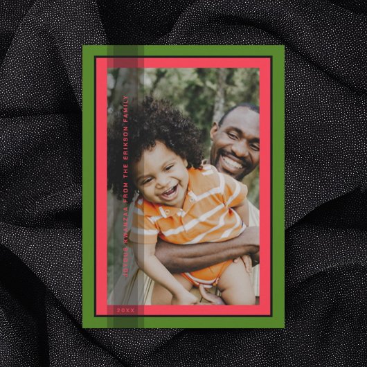 グリーンフレームホリデーカード シーズンカード