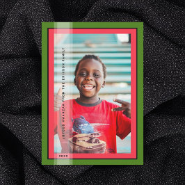 グリーンフレームホリデーカード シーズンカード