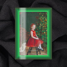 グリーンフレームホリデーカード