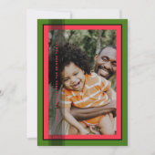 グリーンフレームホリデーカード シーズンカード (正面)