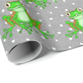グリーンフログズ水玉模様 ラッピングペーパー (ロールコーナー)