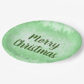 グリーンフロストメリークリスマス ペーパープレート (アングル)