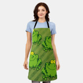 グリーンフロッグエプロン エプロン (着用した状態)