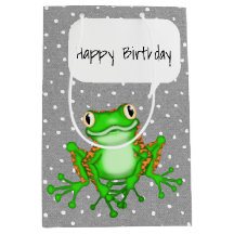 グリーンフロッグオン水玉模様