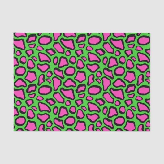 グリーンフロッグスキンパターンプリント 薄葉紙 (正面)