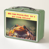 グリーンフロッグスクールおもしろい メタルランチボックス (正面)