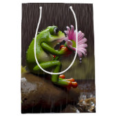 グリーンフロッグ及びデイジー誕生日 ミディアムペーパーバッグ (正面)