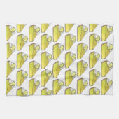 グリーンフロリダ鍵ライムパイスライスグルメ キッチンタオル (横)