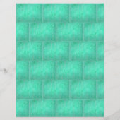 グリーンフローラれんが模様、スクラップブック紙 (裏面)