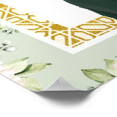 グリーンフローラアナンドKaraj Sikh結婚のウェルカムサイン ポスター (角)