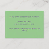 グリーンフローラアレンジメント名刺 名刺 (裏面)