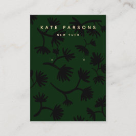 グリーンフローライヤリングジュエリー表示 名刺