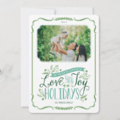 グリーンフローラウィムシーホリデーフォトカード シーズンカード (正面)