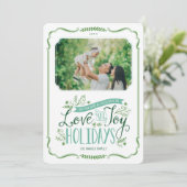 グリーンフローラウィムシーホリデーフォトカード シーズンカード (スタンド正面)