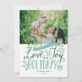 グリーンフローラウィムシーホリデーフォトカード シーズンカード (正面)