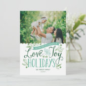 グリーンフローラウィムシーホリデーフォトカード シーズンカード (スタンド正面)