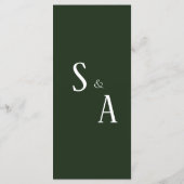 グリーンフローラウェディングレセプションメニュー メニュー (裏面)