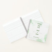 グリーンフローラウォーター結婚カラーズゲスト ノートブック (内部)