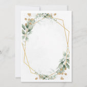 グリーンフローラエレガンス結婚式招待状 招待状 (裏面)