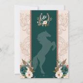 グリーンフローラエレガントシャルロウェスタンキンセアニェラ 招待状 (裏面)