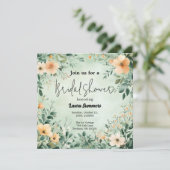 グリーンフローラエレガントブライダルシャワー 招待状 (スタンド正面)