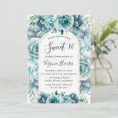 グリーンフローラガーデンSweet sixteen16誕生日 招待状 (スタンド正面)