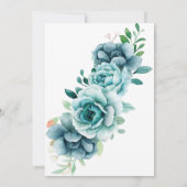 グリーンフローラガーデンSweet sixteen16誕生日 招待状 (裏面)