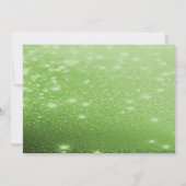 グリーンフローラクリスマスパーティーホリデー招待状 招待状 (裏面)