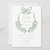 グリーンフローラクレスターイースターエッグ狩り&ブランチ招待状 招待状 (正面)