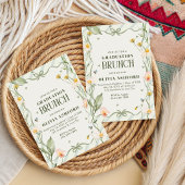 グリーンフローラコケエレガントットブランチ卒業 招待状