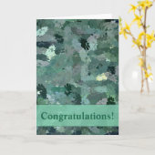 グリーンフローラタペストリー カード (黄色い花)