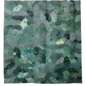 グリーンフローラタペストリー シャワーカーテン (正面)