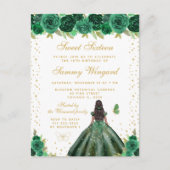 グリーンフローラダークスキンプリンセスSweet sixteen ポストカード (正面)