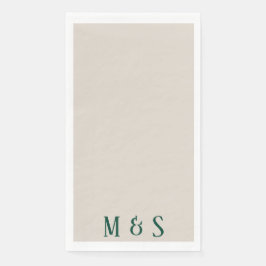 グリーンフローラディナーパーティーナプキン