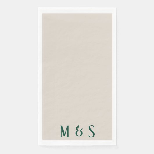 グリーンフローラディナーパーティーナプキン (正面)